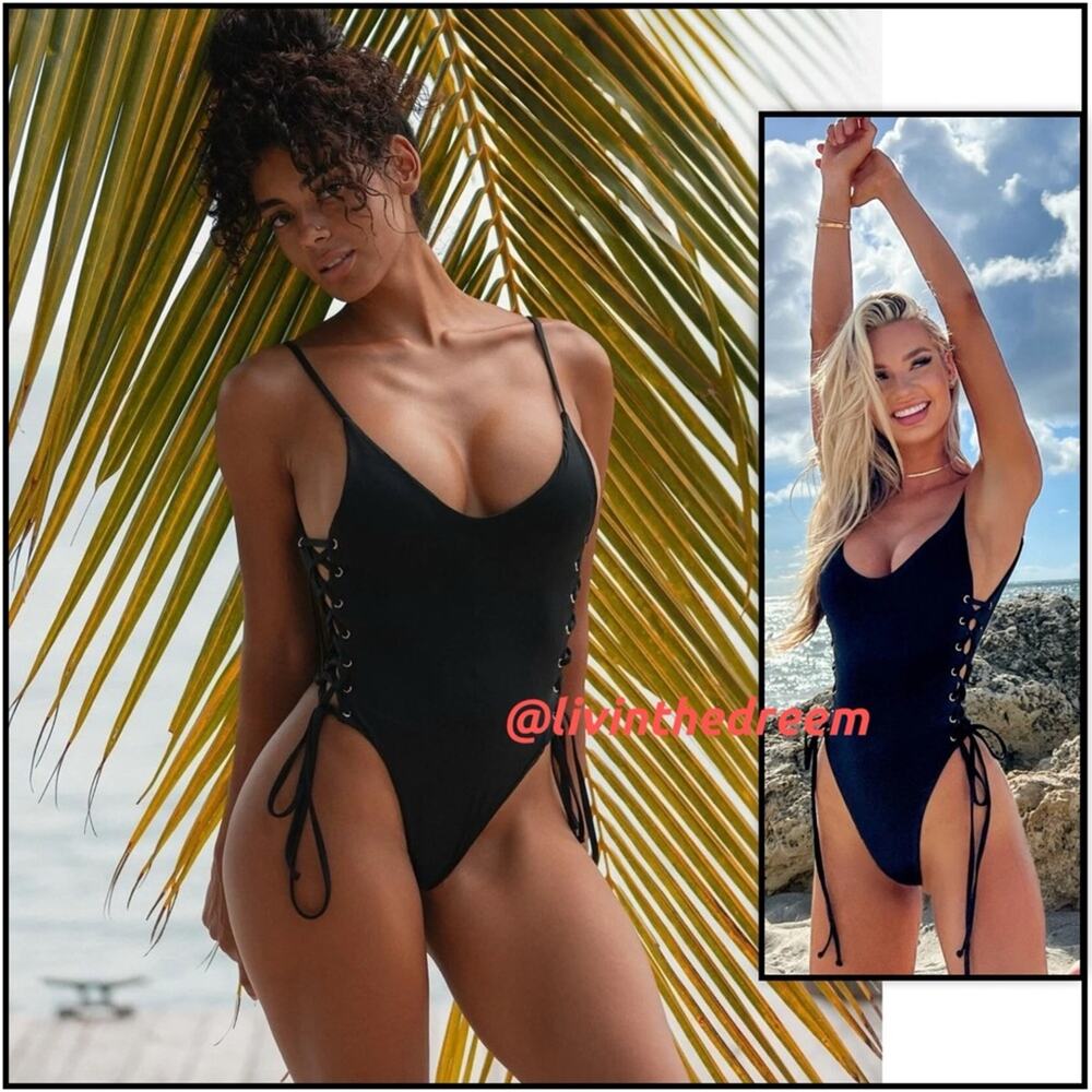 Copied - BERRY BEACHY ADELE ONE PIECE- BLACK L
